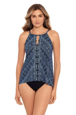 Miraclesuit Peephole High Neck Tankini Top