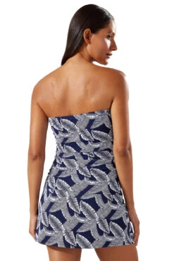 Tommy Bahama Shirred Bandini Molded Bandeau Tankini Top -Swimming Gear Shop 105144 MRNV 167843