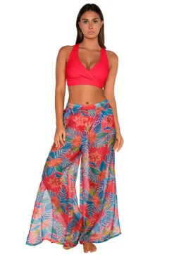 Breezy Beach Pant -Swimming Gear Shop 172TIGLI Apparel Bottom Tiger Lily Front2