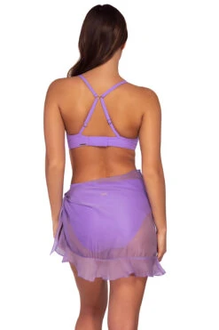 Short And Sweet Pareo Skirt -Swimming Gear Shop 176PASFL Apparel Bottom Passion Flower Back