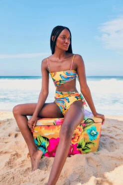 Farm Rio Colorful Bananas Bandeau Monokini -Swimming Gear Shop 308508 One Piece Swimsuit Colorful Banana Lifestyle