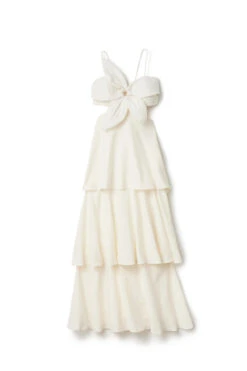 Farm Rio Off-White Flower Maxi Dress -Swimming Gear Shop 309145 Apparel Dress Off White Laydown