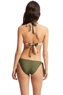 Seafolly Reversible Knot Front Halter Bikini Top -Swimming Gear Shop 31400 960 Bikini Top Avocado Back202
