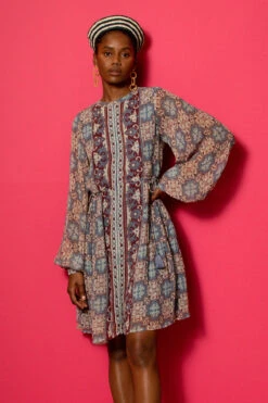 Josefina Caftan -Swimming Gear Shop 322D09 Apparel Dress Algarve Blue Lifestyle1