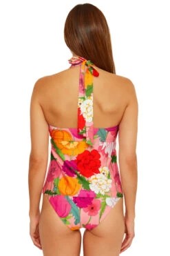 Sunny Bloom Convertible Tankini Top -Swimming Gear Shop 3643535 Tankini Top Multi Back1
