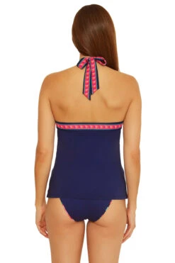 India Garden Reversible High Neck Tankini Top -Swimming Gear Shop 3673535 Tankini Top Multi Reverse1