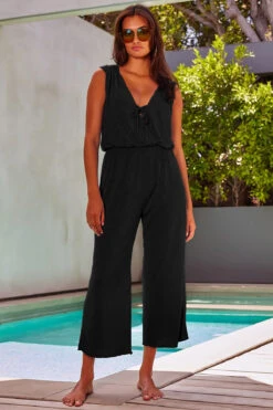 Breezy Basics Jumpsuit -Swimming Gear Shop 3753371 Apparel Jumpsuit Black Lifestyle1