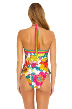 Fontaine Reversible High Neck Tankini Top -Swimming Gear Shop 3783535 Tankini Top Multi Back