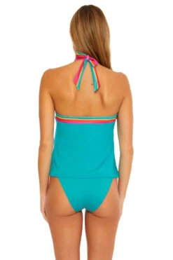 Fontaine Reversible High Neck Tankini Top -Swimming Gear Shop 3783535 Tankini Top Multi Reverse1