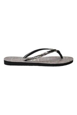 Havaianas Slim Carnaval Flip Flops -Swimming Gear Shop 4143974 Shoe Black Side