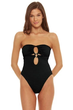 Multi-Way Maillot One Piece Swimsuit -Swimming Gear Shop 4711144 One Piece Swimsuit Black Front3