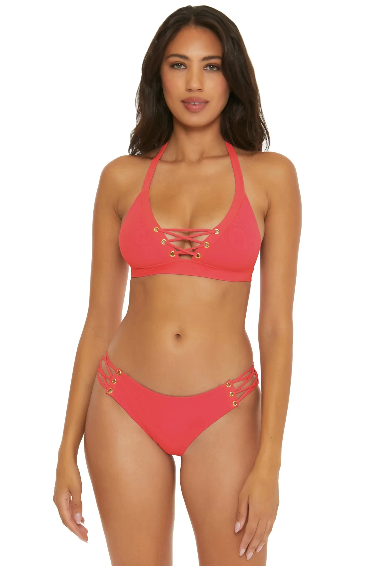 Keira Halter Banded Bikini Top 1 Keira Halter Banded Bikini Top