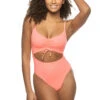 Santa Monica Monokini Cutout One Piece Swimsuit