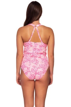 Elsie Tankini Top (E-H Cup) -Swimming Gear Shop 738TEFGCORCO Tankini Top Coral Cove Back2