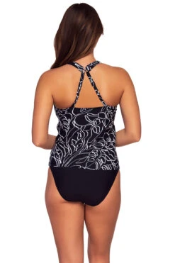 Elsie Tankini Top (E-H Cup) -Swimming Gear Shop 738TEFGLOSPA Tankini Top Lost Palms Back2