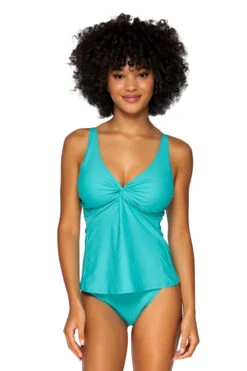 Forever Over The Shoulder Tankini Top (D+ Cup)