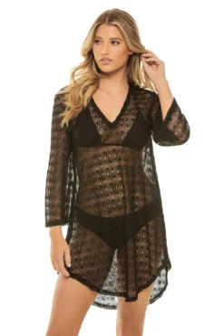 Crochet V-Neck Tunic