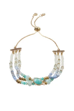 Wendy Amazonite Pull Ball Bracelet