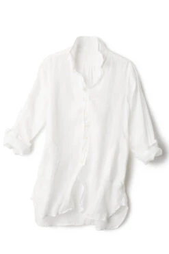 Cecelia Button Down Shirt Dress -Swimming Gear Shop CPS WHITE WH Shirt20Dresses Laydown 96705