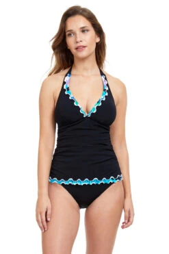 Moroccan Escape Halter Tankini Top