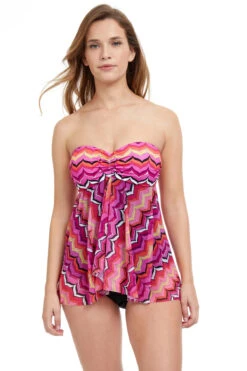 Bandeau One Piece Swim Dress