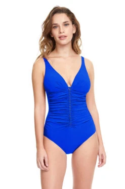 Over The Shoulder One Piece Swimsuit (D Cup)