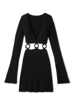 Flora Mini Dress -Swimming Gear Shop FLORA DRESS Apparel Dress Black Laydown