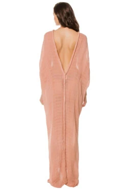 Athena Full Length Goddess Gown -Swimming Gear Shop KASIA PINK ROS Sundresses Back2 91611