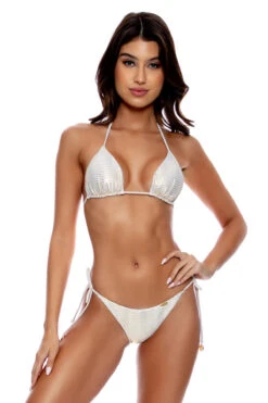 Iridescent Triangle Bikini Top