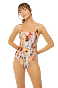 Desert Dream Shirred One Piece Swimsuit