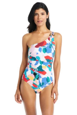 Mio Asymmetrical One Piece Swimsuit