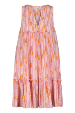 Gigi Bib Mini Dress -Swimming Gear Shop RW2373 Apparel Dress Multi Pink Laydown