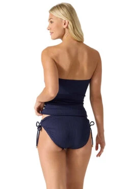 Tommy Bahama Cable Beach Tie Front Tankini Top -Swimming Gear Shop SS100358 Tankini Top Mare Navy Back