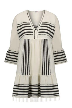 Eshe Flutter Mini Dress -Swimming Gear Shop SW2303 Apparel Dress Black Laydown