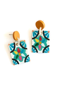 Azulejos Single Tile Earrings