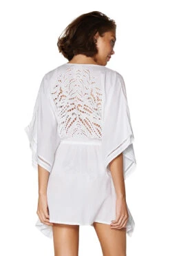 White Embroidery Kimono -Swimming Gear Shop VIX WHITE WH Kimonos Back 102470